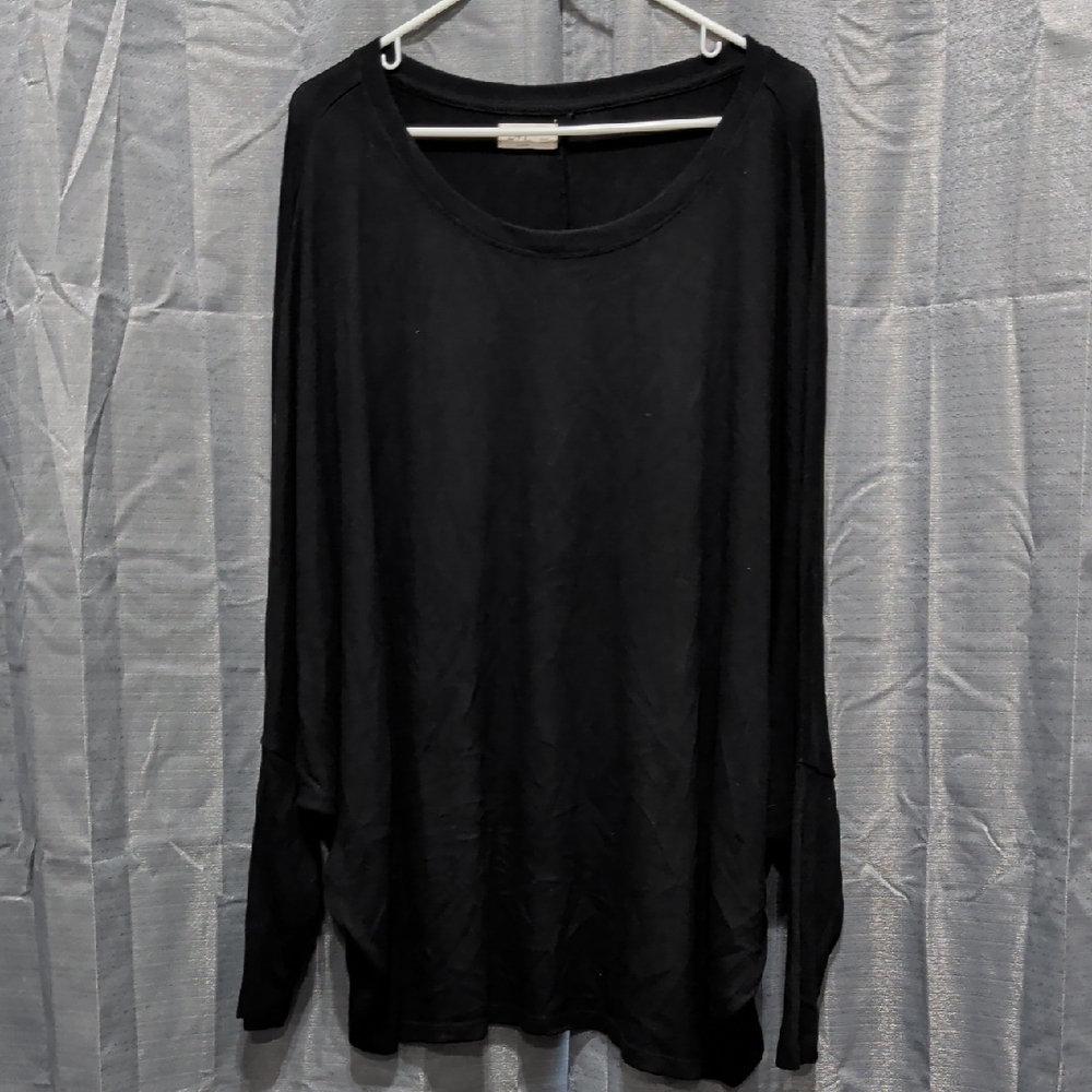 Chic Black Long Sleeve Women's Top